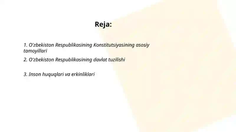 O'zbekiston Respublikasi Konstitutsiya 2