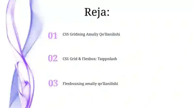 Web dizaynda yangi texnologiyalar: CSS Grid vs Flexbox uchun amaliy misollar 2