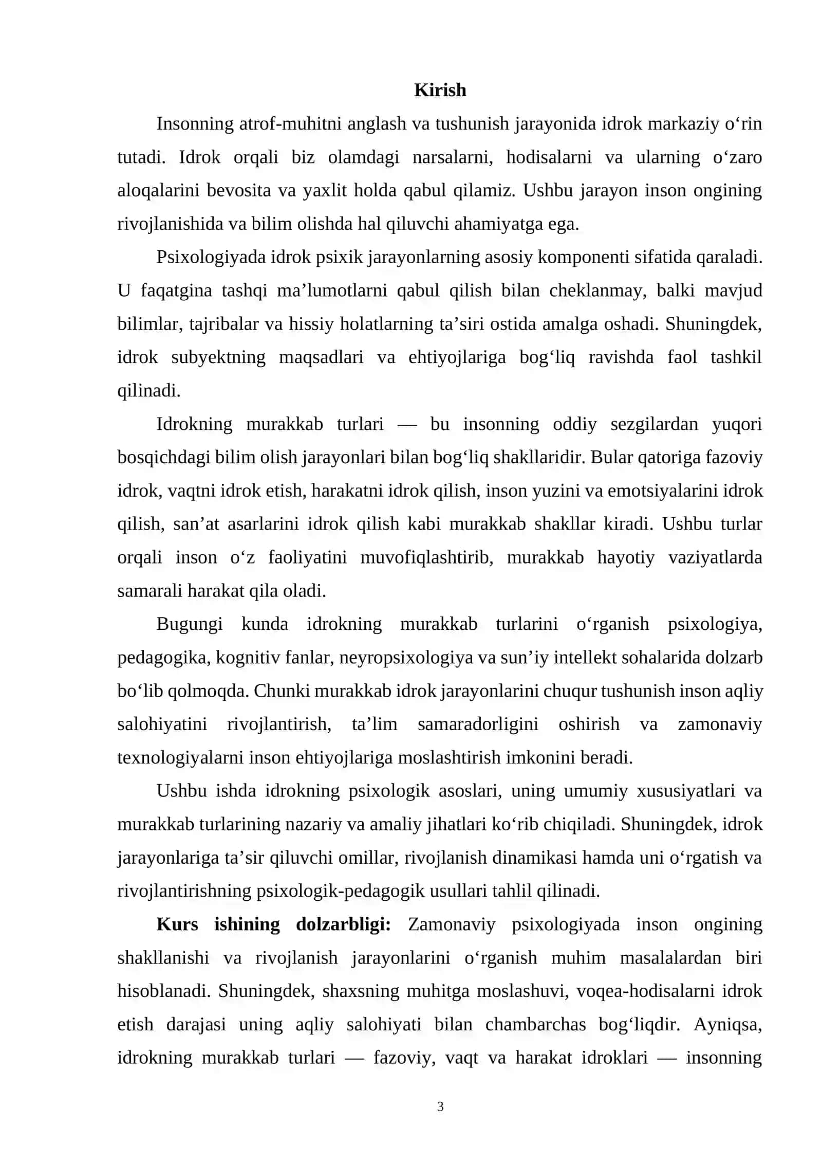 IDROKNING MURAKKAB TURLARI 2