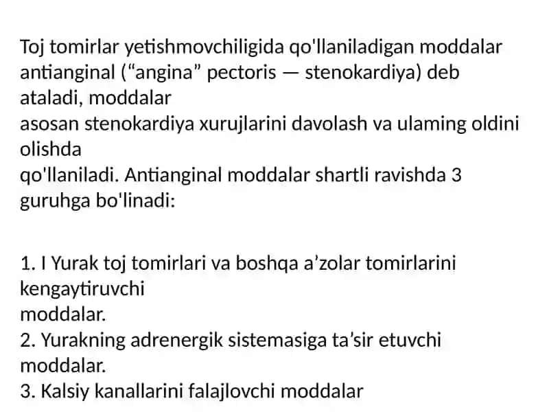 Antianginal dorivosi talari 2