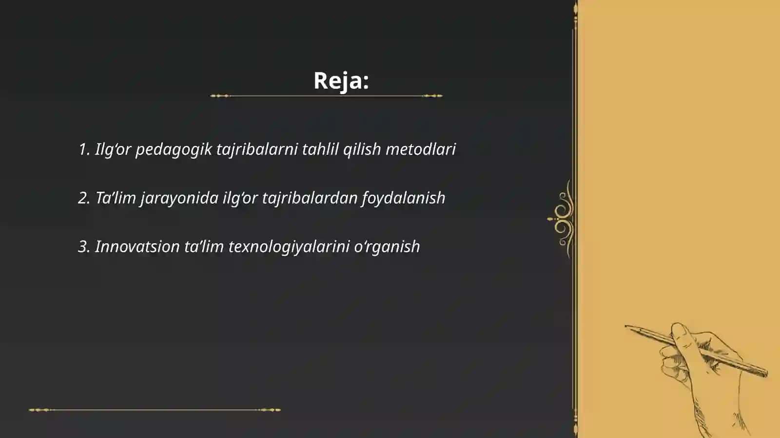 Suvonova Durdonaning taqdimoti 2
