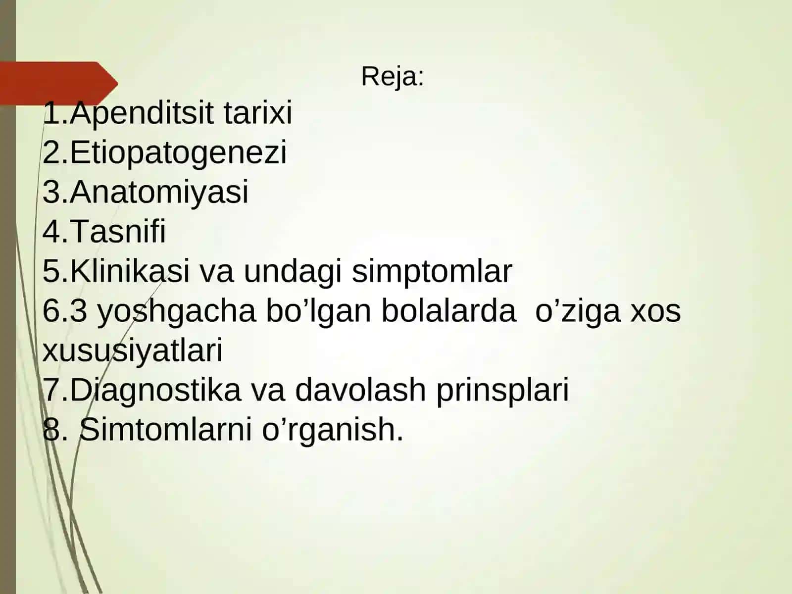 3 yoshgacha bo’lgan bolalarda O`tkir appenditsit 2