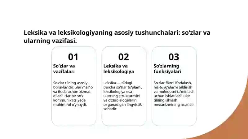 Leksika va leksikologiyaning asosiy tushunchalari va ahamiyati 2