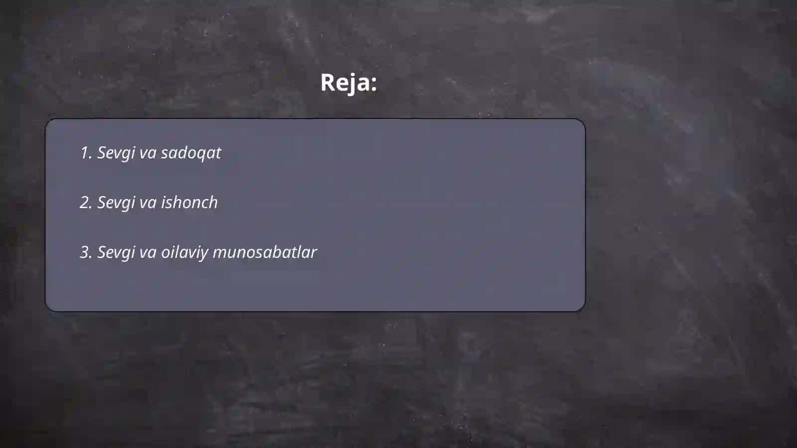 Sevgi va sadoqat 2