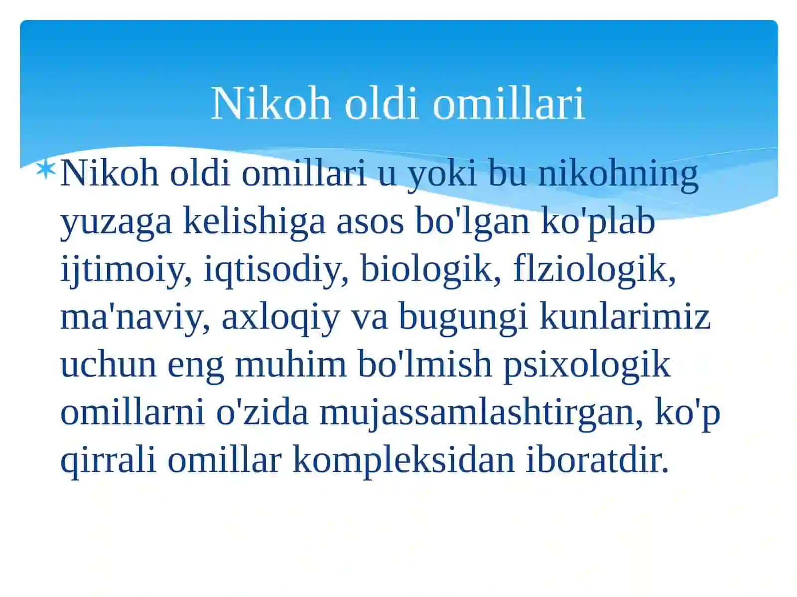 13-mavzu:Psixologik adaptatsiya va oila integratsiyasi 2
