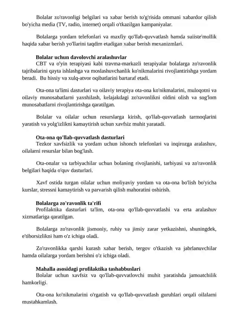 Bolalar himoyasi 2