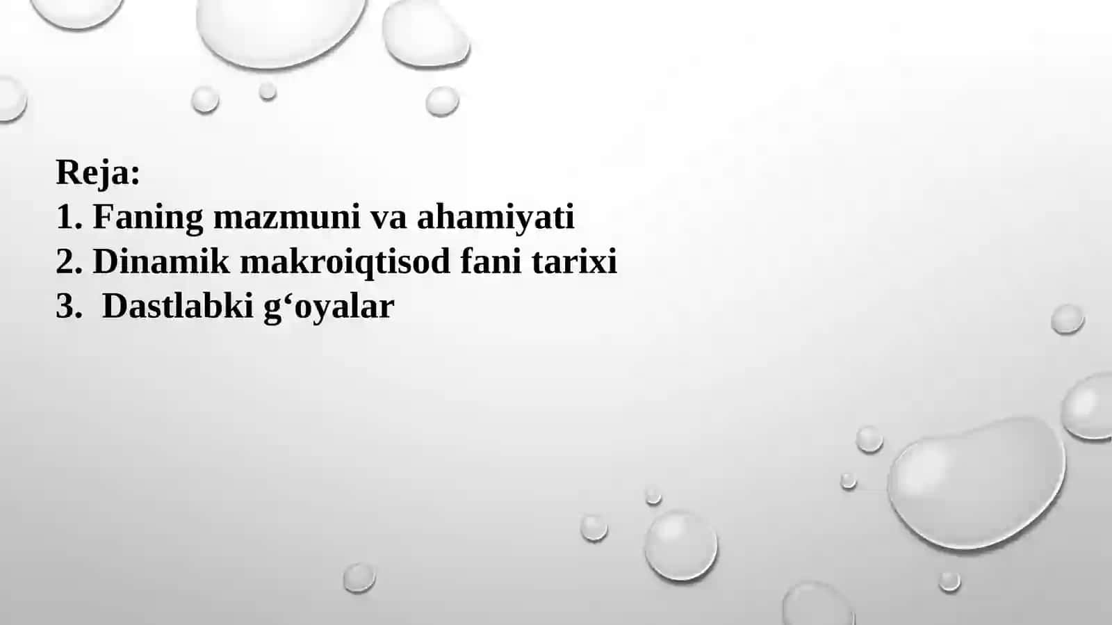Dinamik makroiqtisod 2
