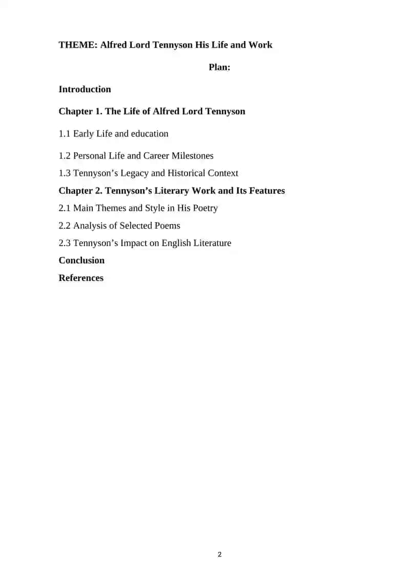 Alfred Lord Tennyson His Life and Work 2