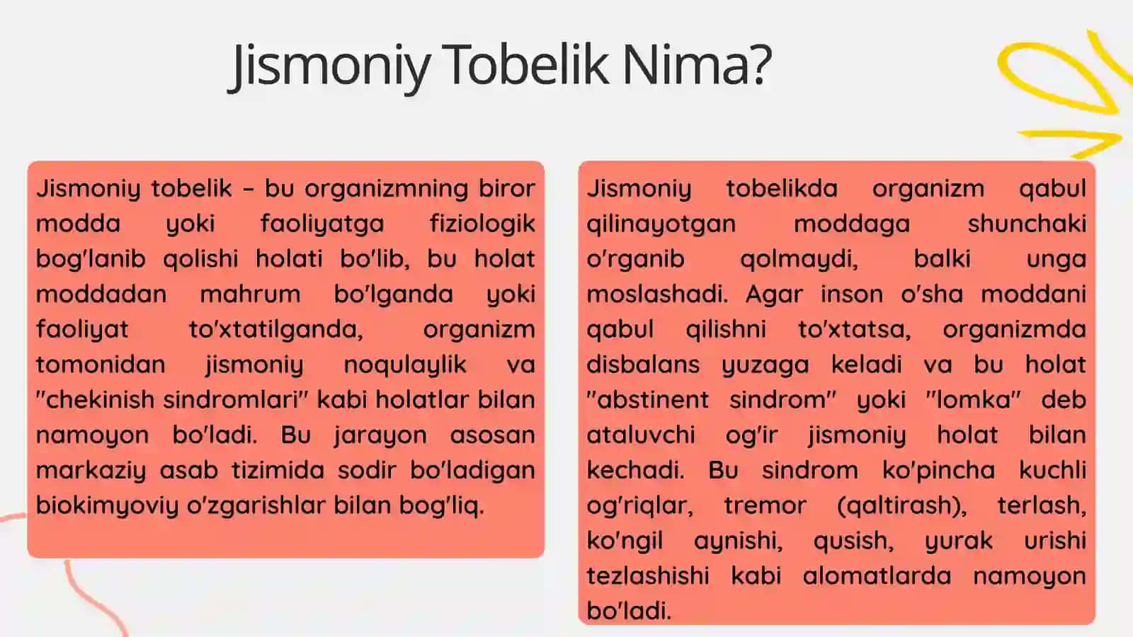 Jismoniy va Ruhiy Tobelik 2