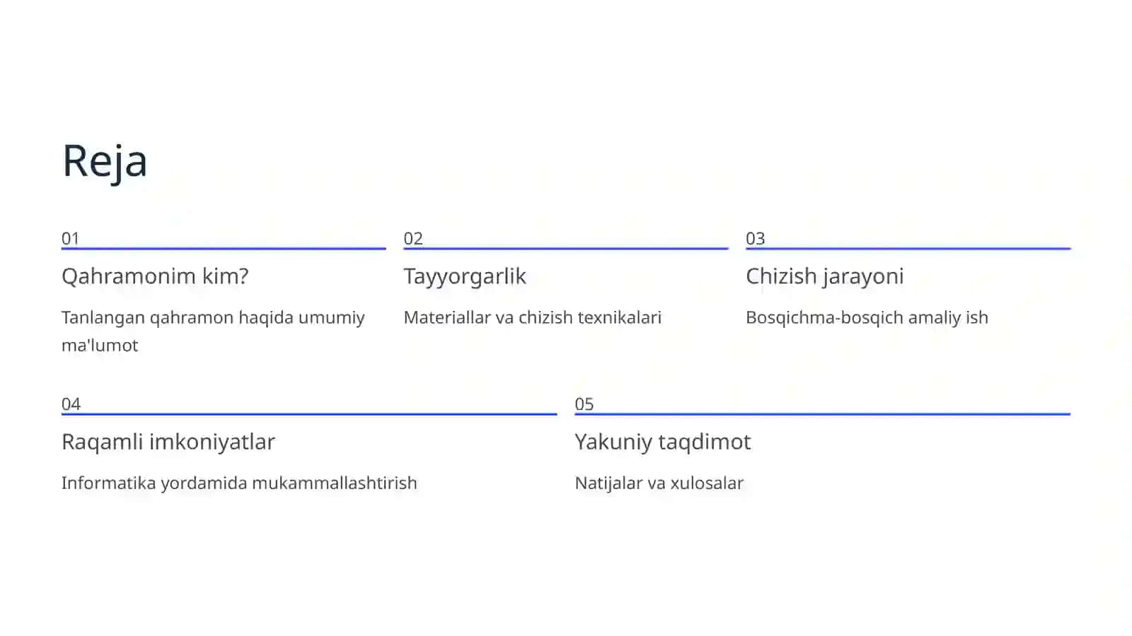 Mening sevimli qahramonim tasvirini chizish 2