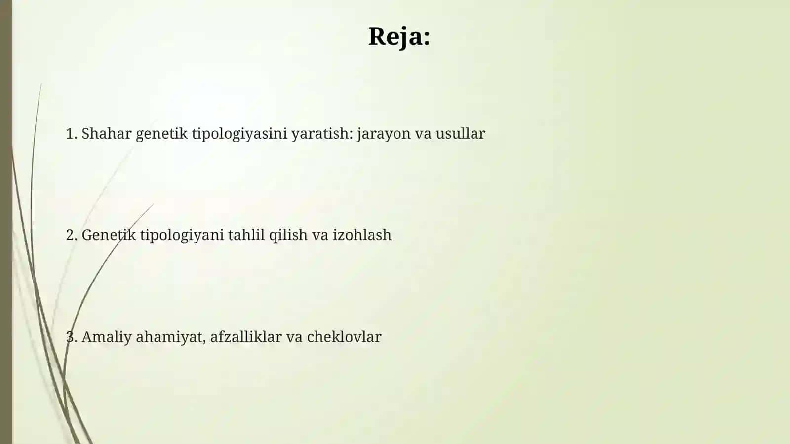 Shahar genetik tipologiyasi 2