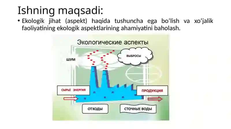 Ekologik jihatlar haqida tushuncha 2