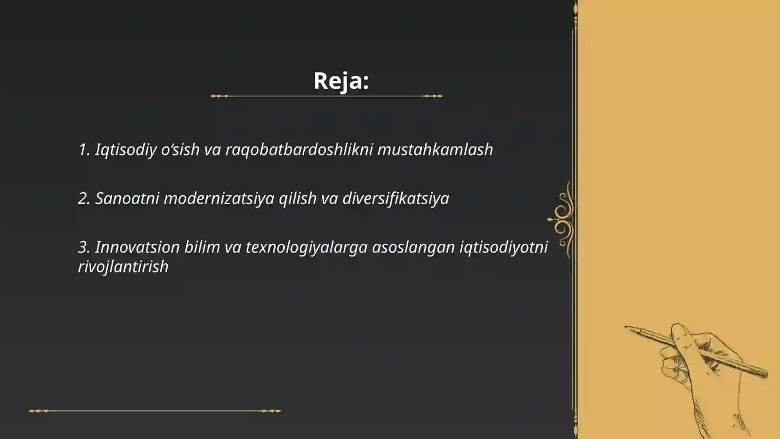 Taraqqiyot strategiyasida ustuvor masalalar 2