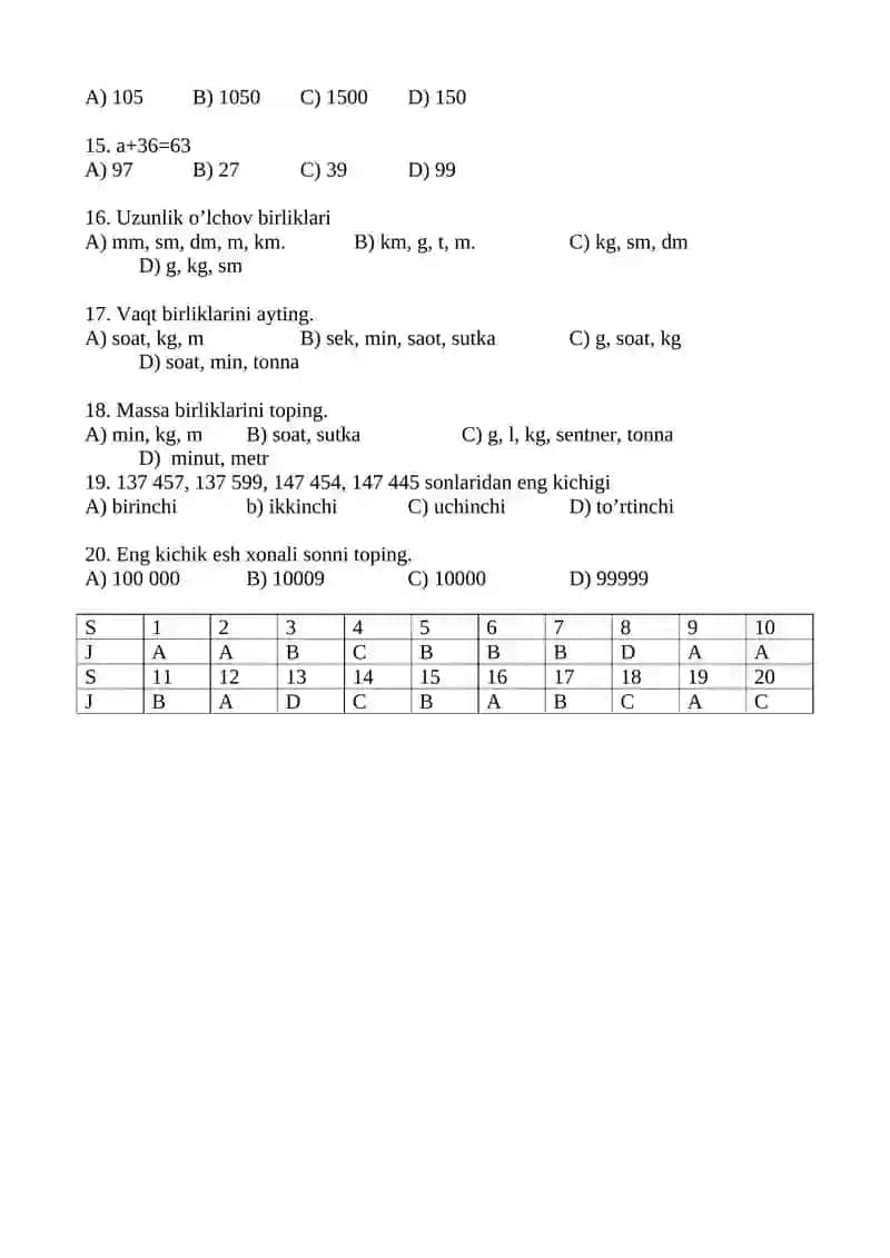 MATEMATIKA TEST 2