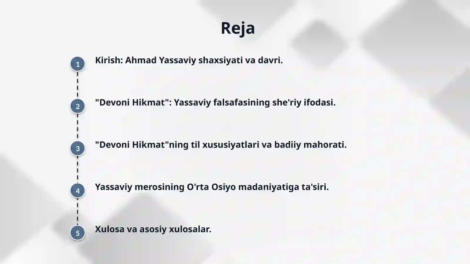 Ahmad Yassaviy hayoti va ijodiy merosi. "Devoni Hikmat" asari 2
