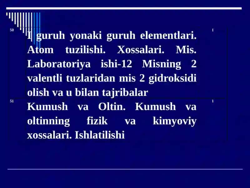 Iguruhning asosiy guruhchasi elementlari bo'limi mavzularini o'qitish metodikasi 2