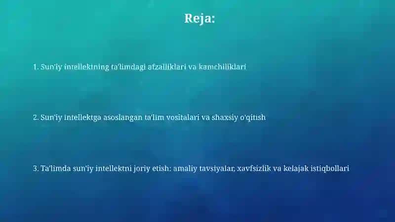 Sun'iy intellekt 2