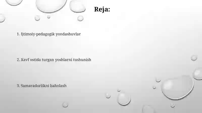 Uyushmagan yoshlar bilan olib boriladigan ijtimoiy-pedagogik ish 2
