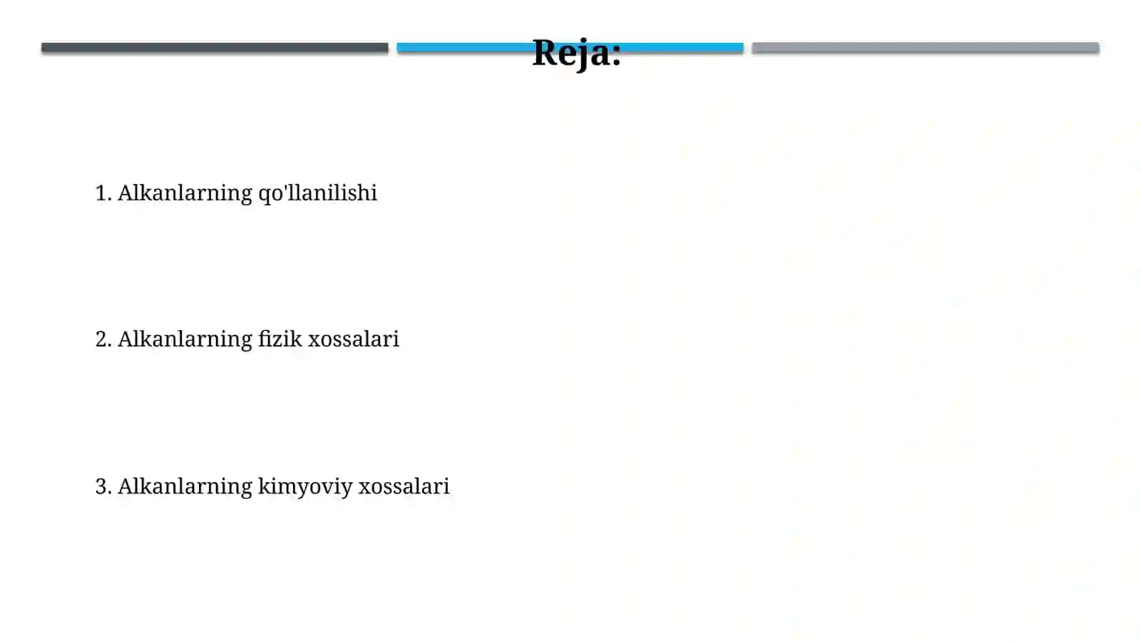 Alkanlarning fizikkimyoviyxossalari 2