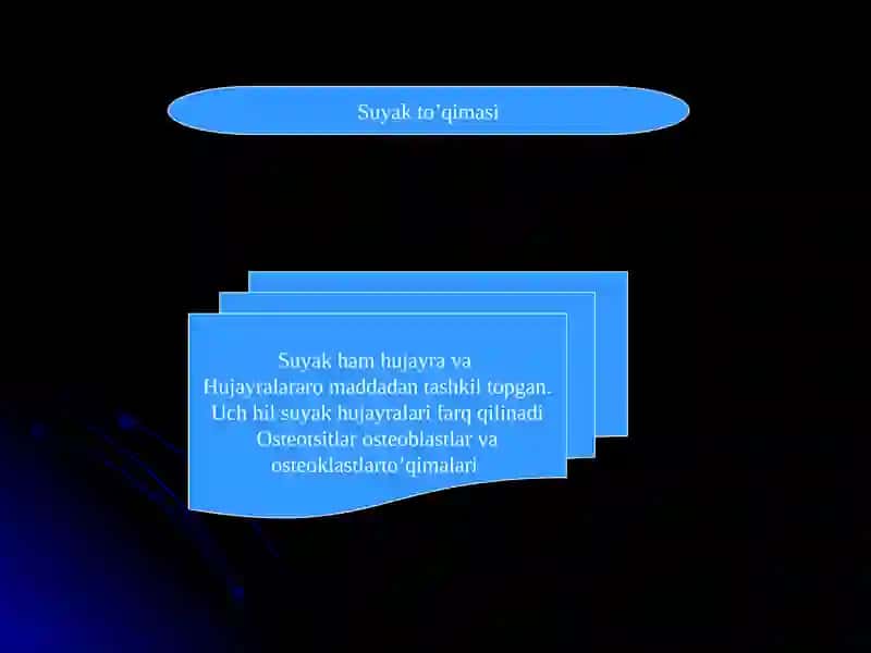 Suyak to’qimasi va muskul to’qimalari 2