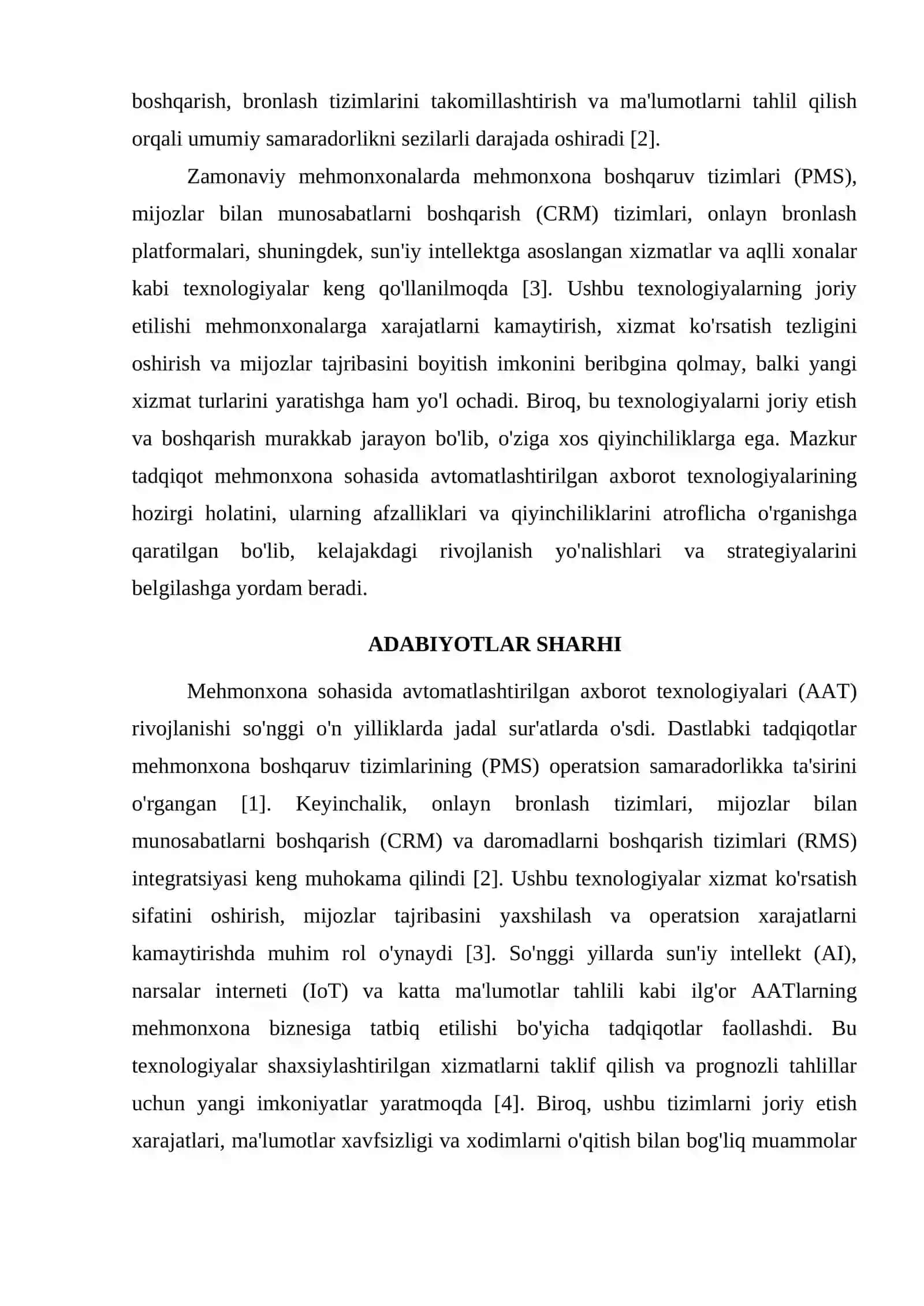MEHMONXONA SOHASIDA AVTOMATLASHTIRILGAN AXBOROT TEXNOLOGIYALARI 2