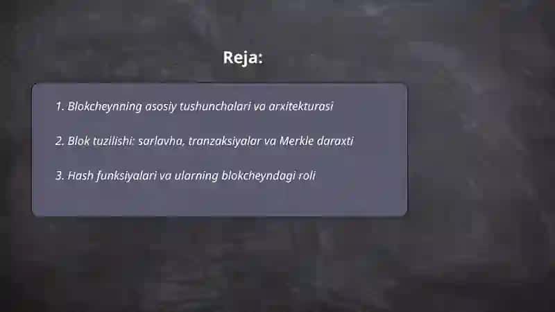 Blokcheyn texnologiyasining ishlash prinsipi va mohiyati 2
