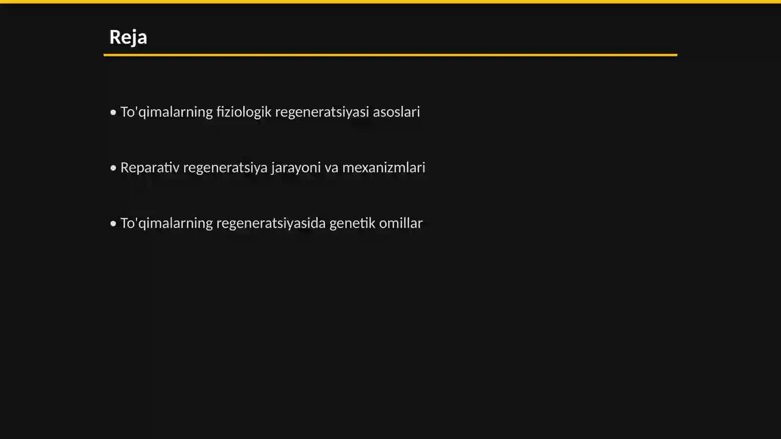 To'qimalarning fiziologik va reparativ regeneratsiyasi 2