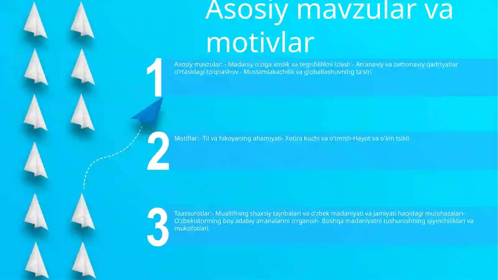 "Asrga Tatigulik Kun" Romanidan Olgan Taassurotlarim 2