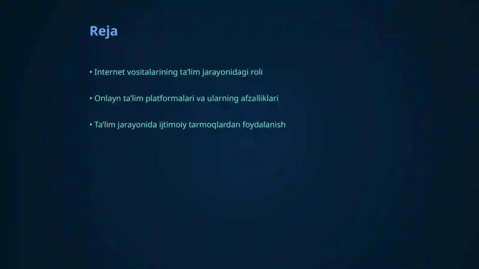 Taʼlim jarayonini tashkil etishda internet vositalaridan foydalanish 2