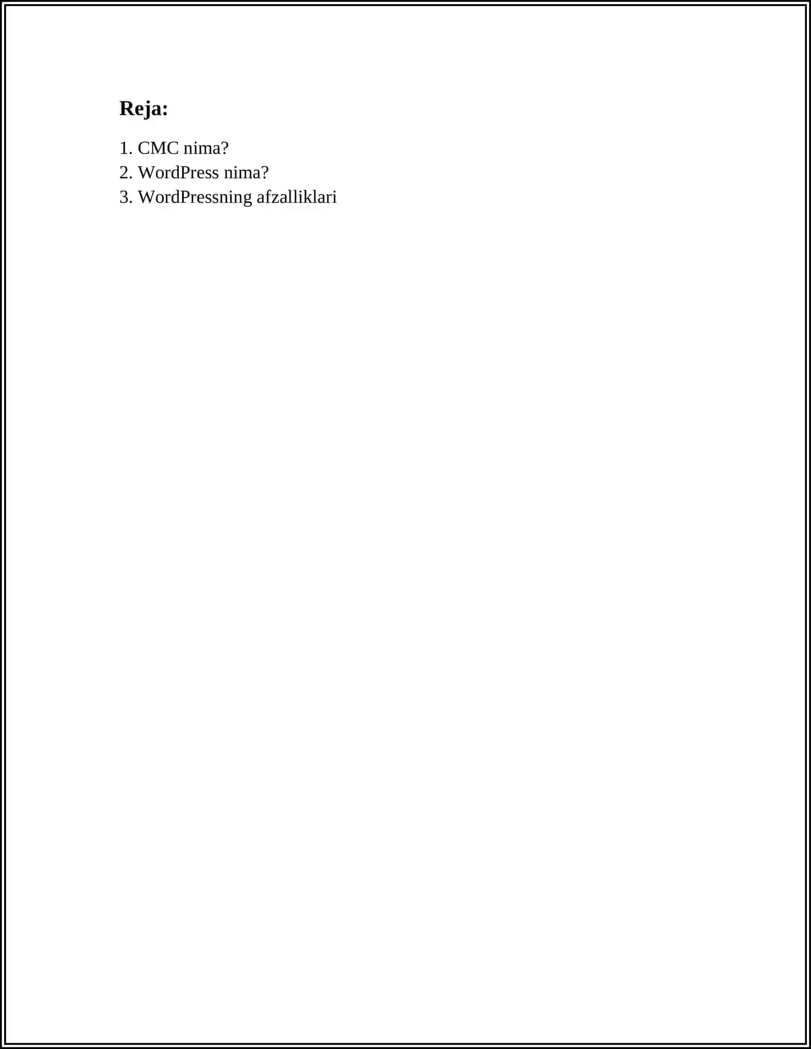 KOMPUTERDA CMC WORDPRESSNI OʻRNATISH 2