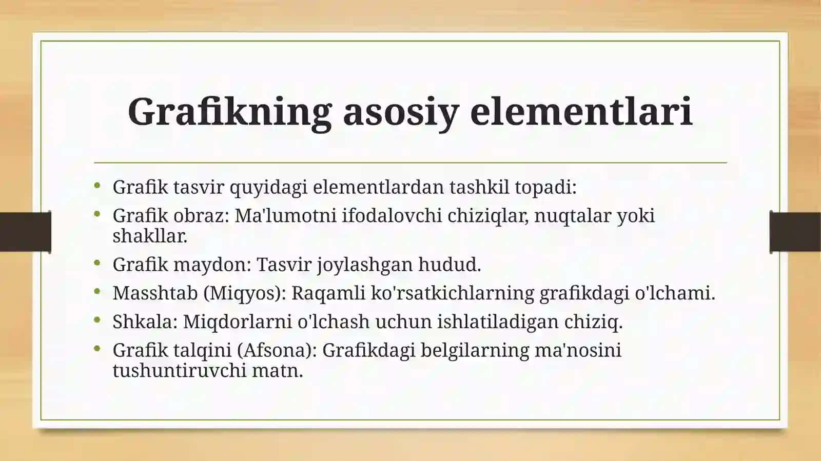 Statistik ma'lumotlarni grafik tasvirlarda aks ettirish 2