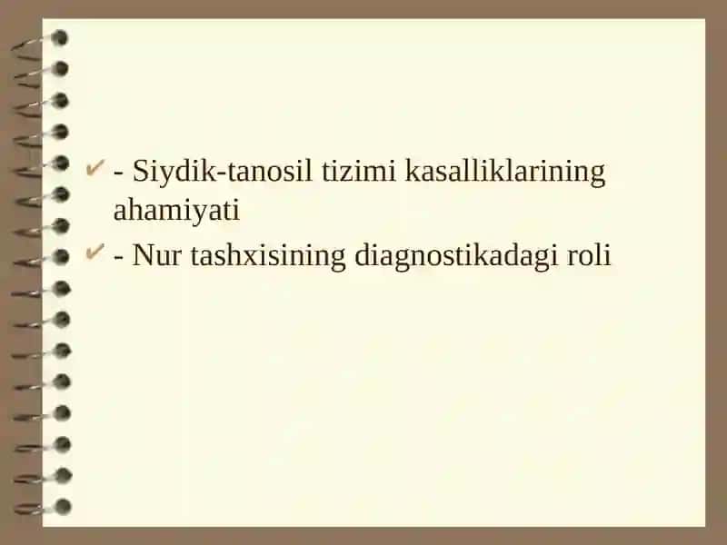 Siydikajratuvchiyo‘llarvajinsiya’zolarkasalliklariningnurtashxisi 2