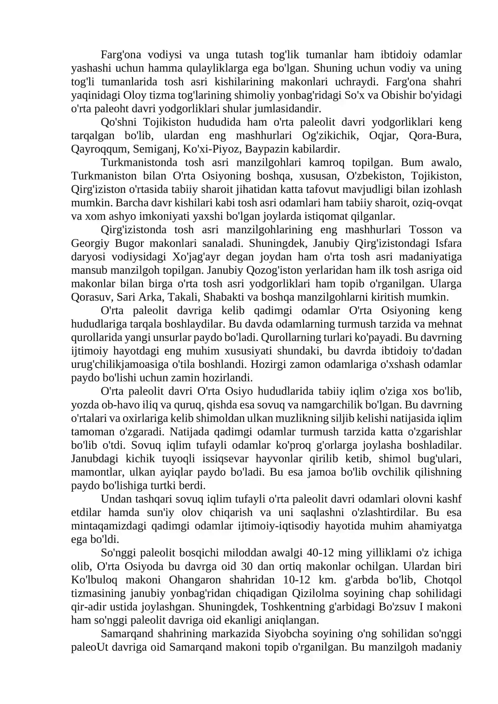 O'RTA OSIYONING IBTIDOIY JAMOA VA ANTIK DAVRDAGI TARIXIY GEOGRAFIYASI 2
