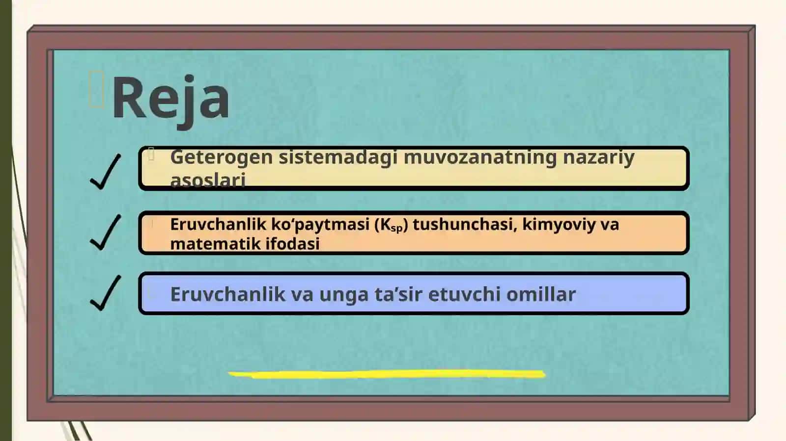 Geterogensistemadagi muvozanatning nazariyasaslari 2