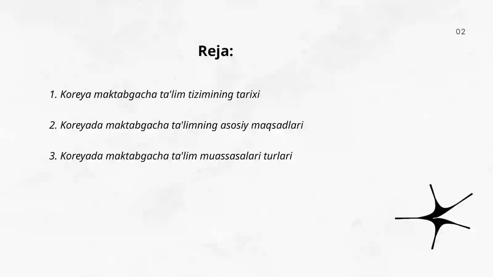 Koreya Maktabgacha ta'lim tizimi 2
