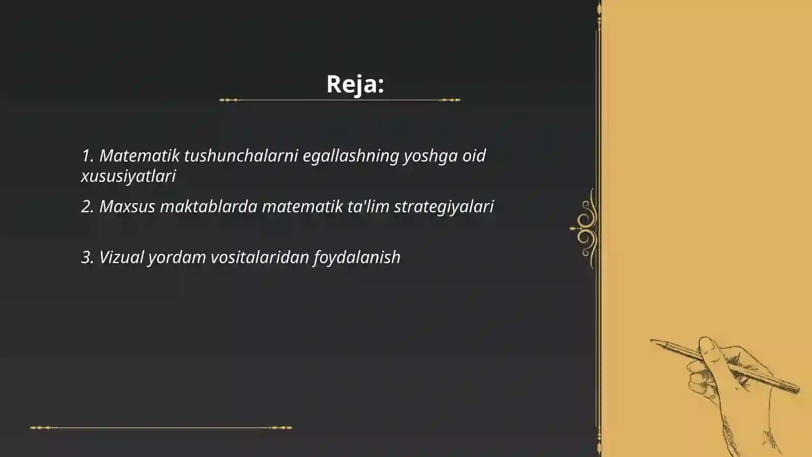 Matematik bilimlarni egallashning yoshga oid xususiyatlari 2