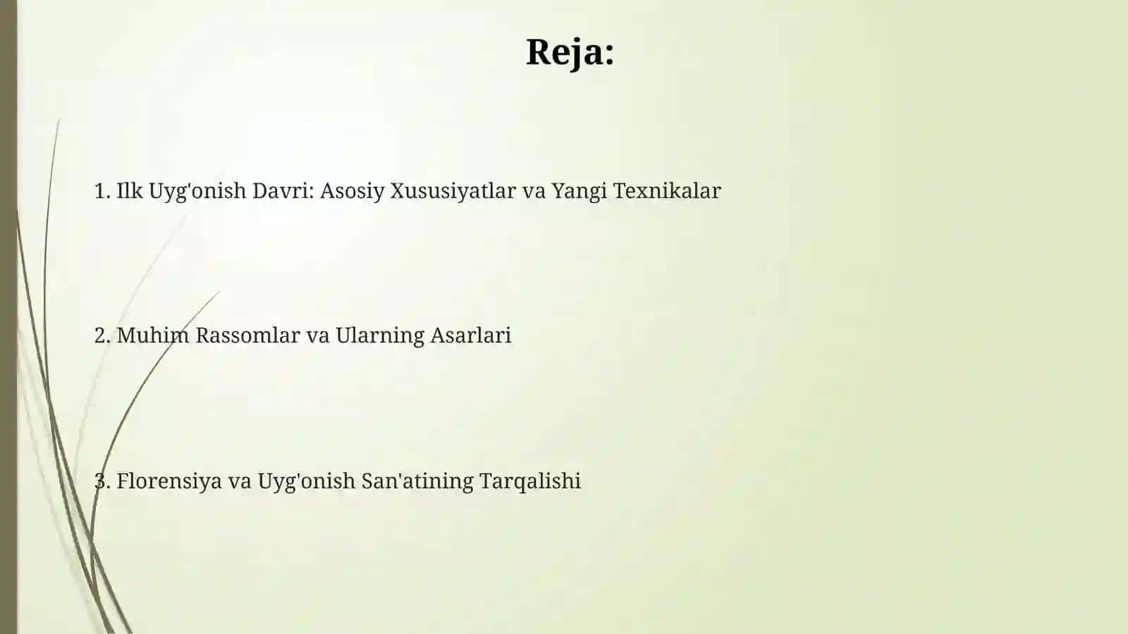Ilk Uyg'onish Davri: Asosiy Xususiyatlar va Yangi Texnikalar 2