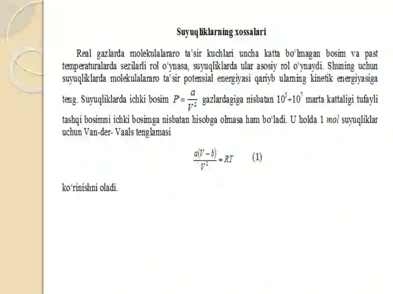 8-MA’RUZASUYUQLIKLАR VA QATTIQ JISMLAR 2