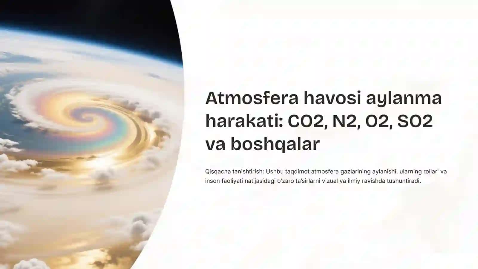 Ekologiya fanidan prezentatsiya 2