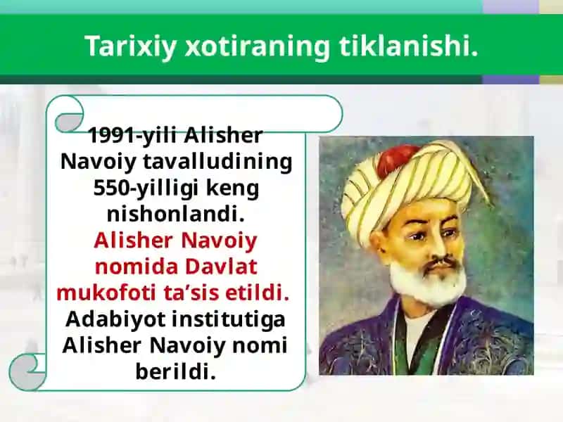 O‘zbekiston dama’naviy tarixiy merosining tiklanishi 2