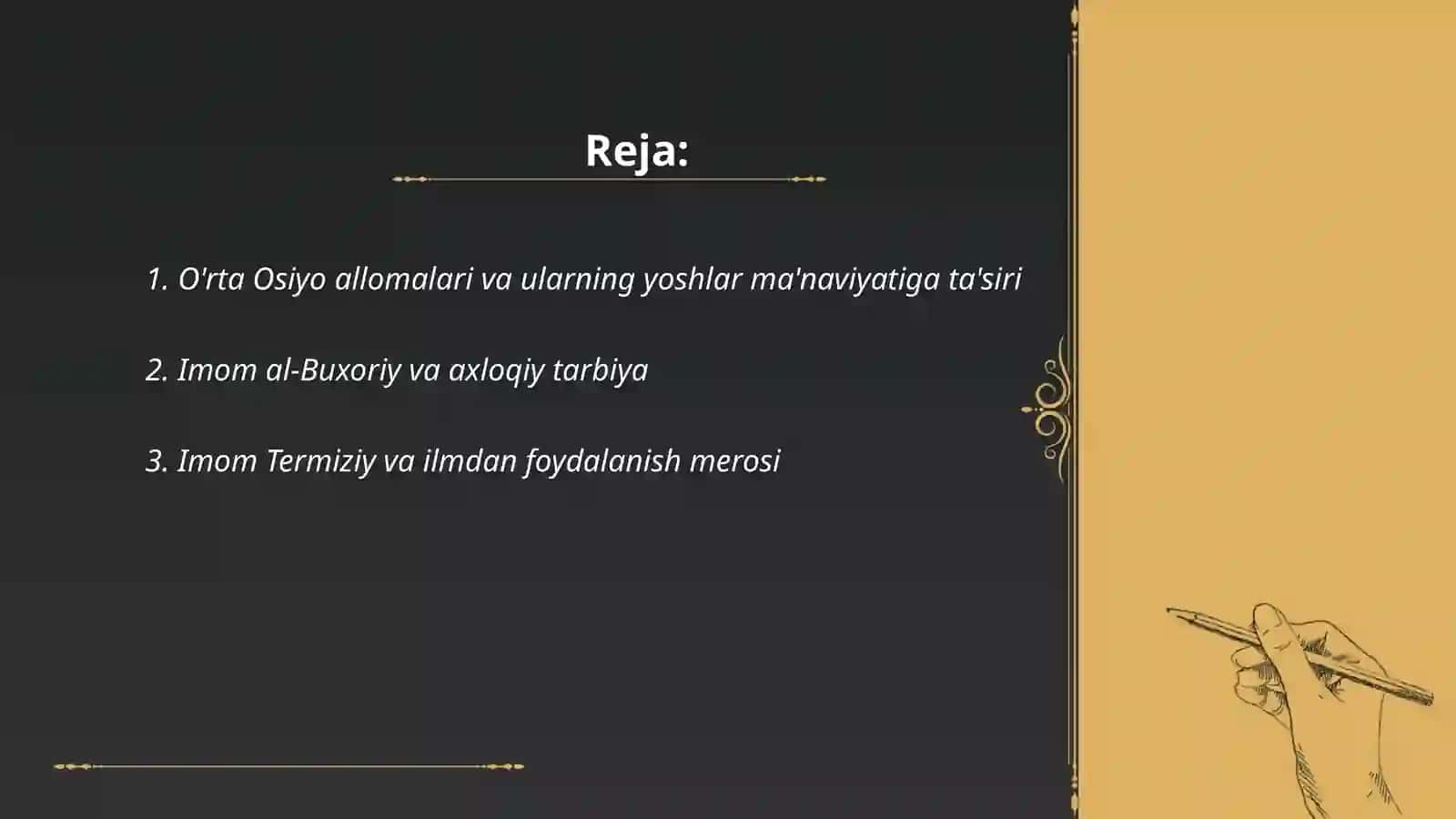 O'rta Osiyo allomalari va ularning yoshlar ma'naviyatiga ta'siri 2