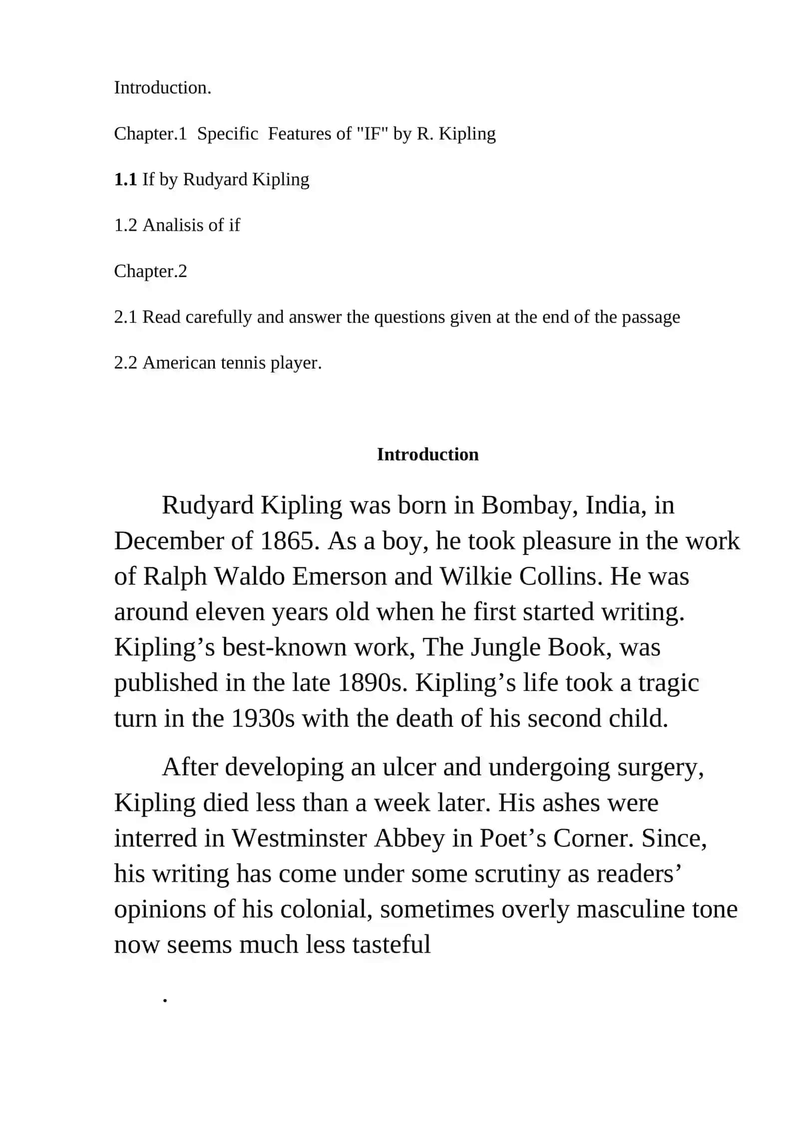 Specific Features of "IF" by R. Kipling 2