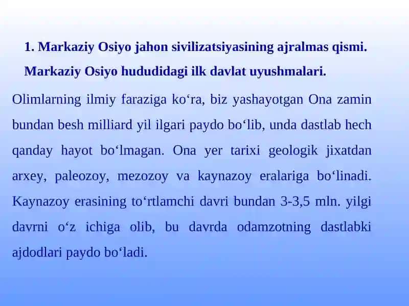 O‘ZBEKISTONDA MUSTAQILLIK G‘OYALARINING TARIXIY ASOSLARI 2