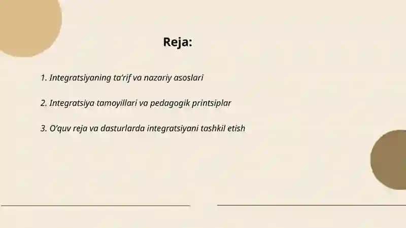 Integratsiya -taʼlim jarayonini qulaylashtirishning muhim prinspi sifatida 2