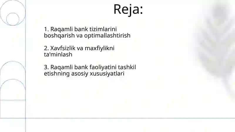 Raqamli bank faoliyatini tashkil etish xususiyatlari 2