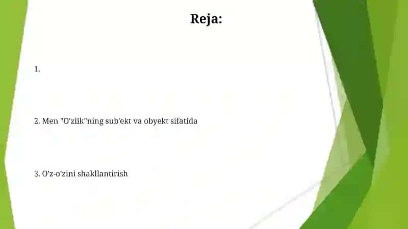 Psixikaning reflektorlik xarakterlari 2