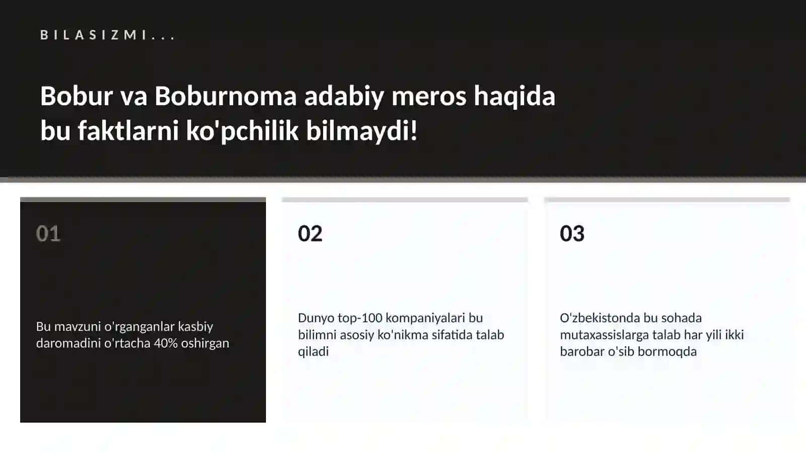 Bobur va Boburnoma adabiy meros 2