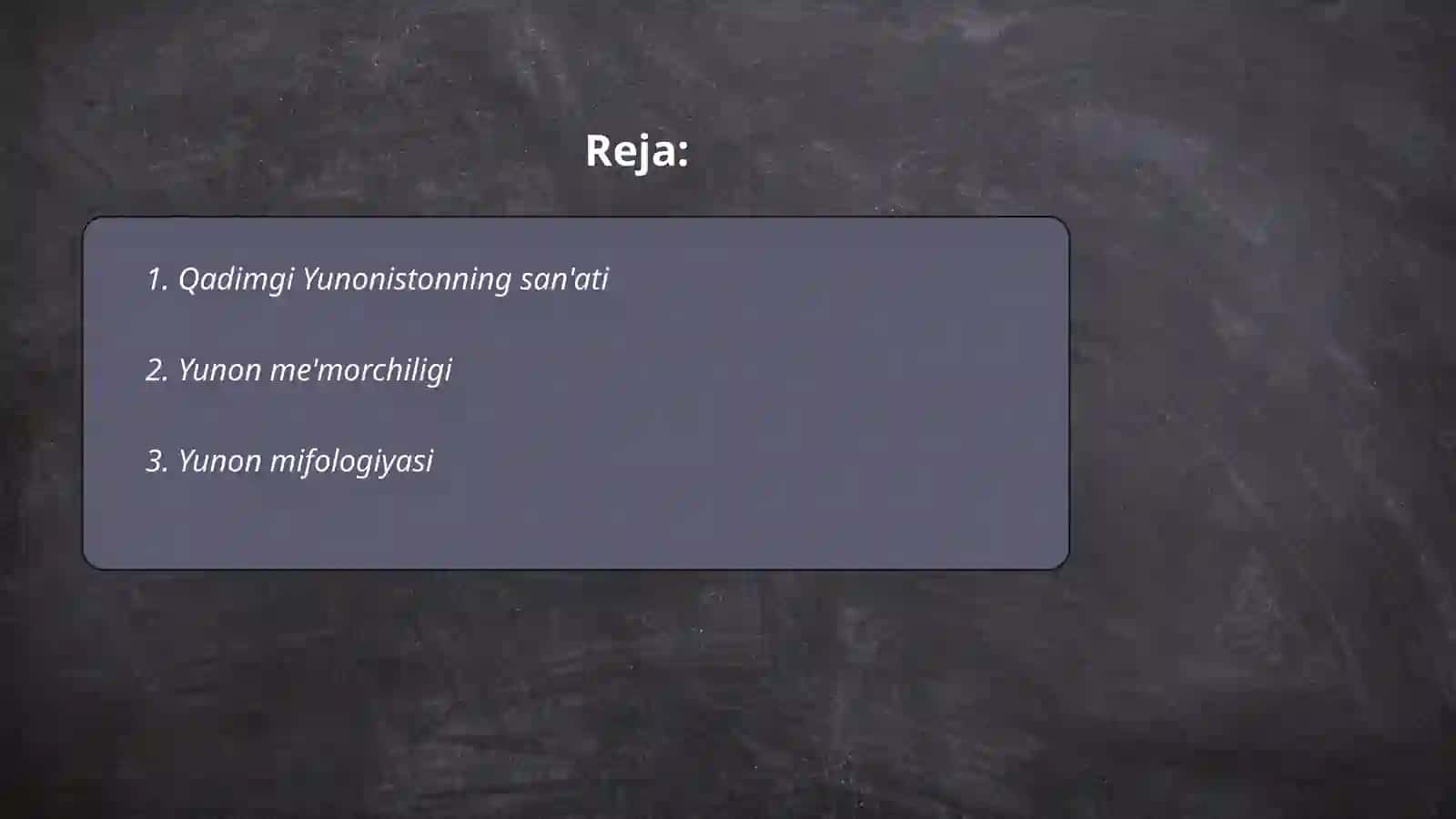 Qadimgi Yunonistonning san'ati 2