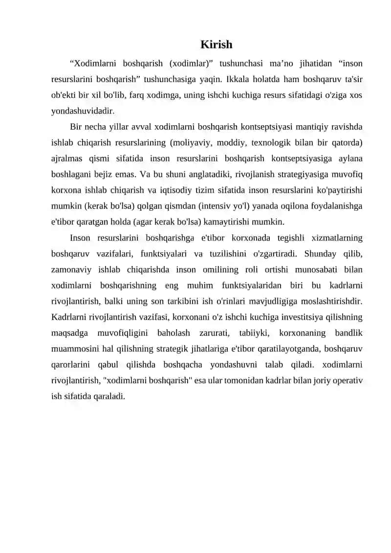 Inson resurslarini boshqarish 2