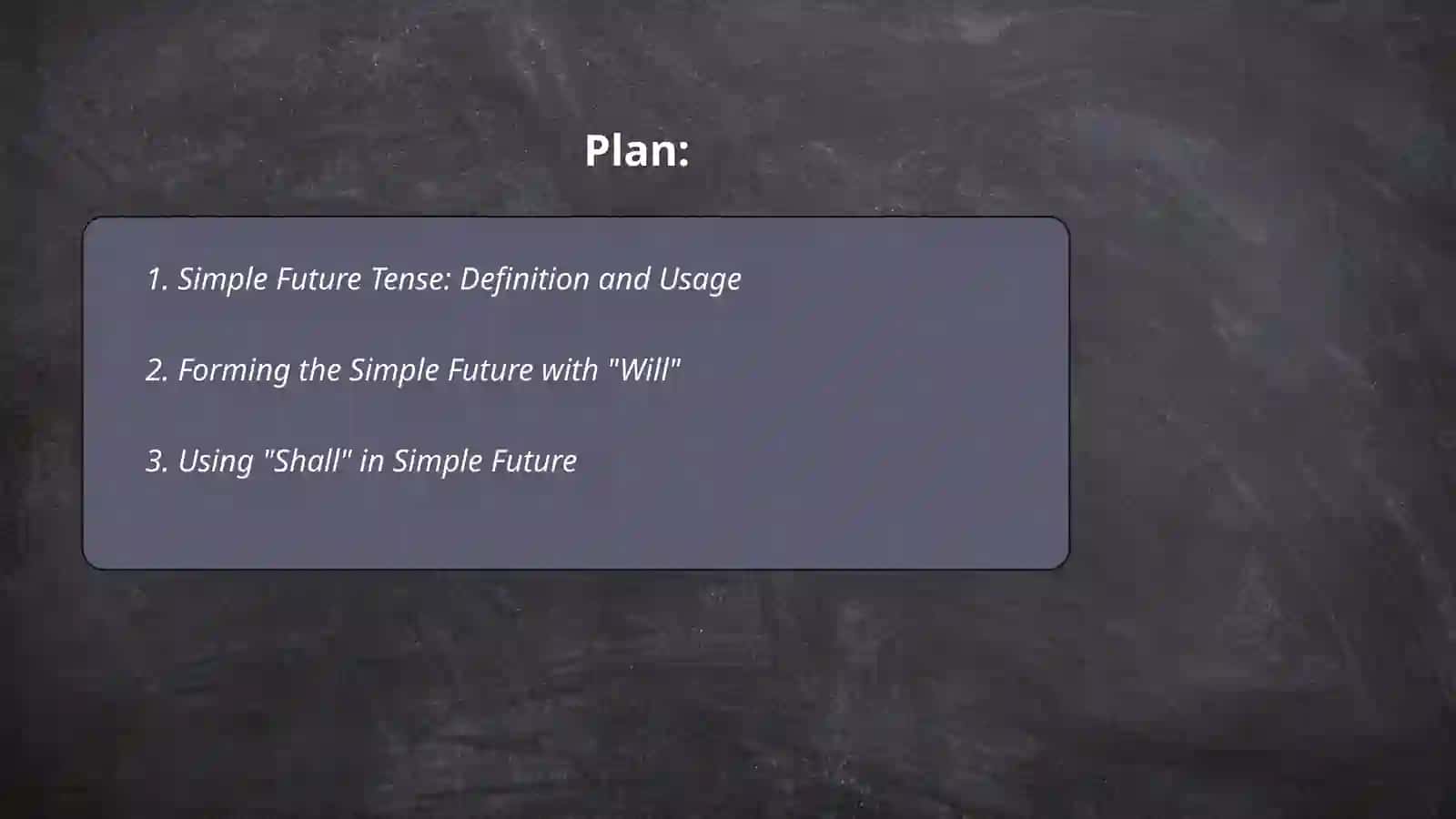 Future simple 2